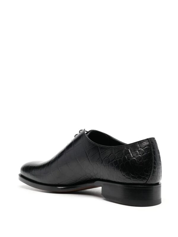 Scarosso  crocodile-effect lace-up shoes