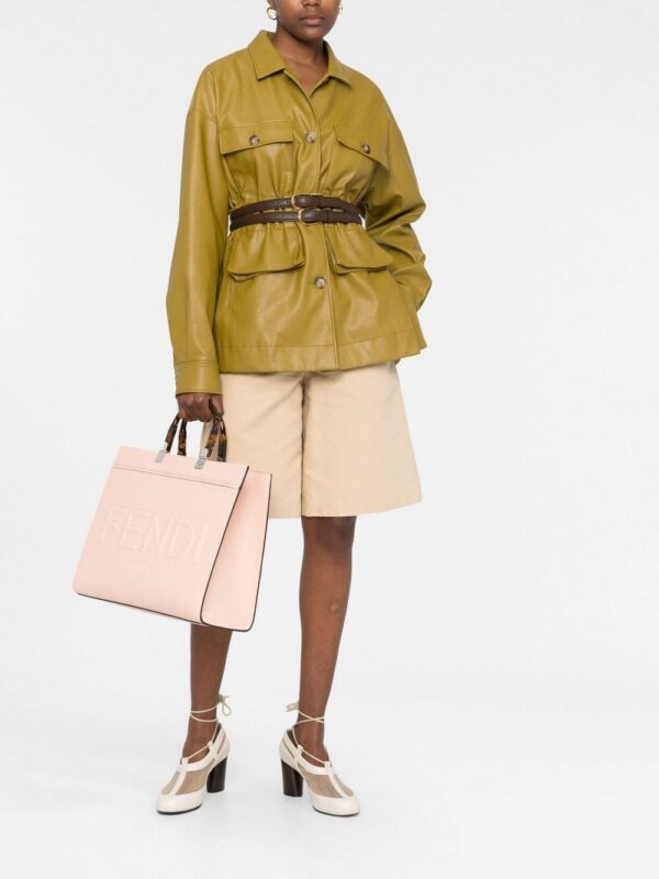 FENDI Sunshine logo-embossed tote bag