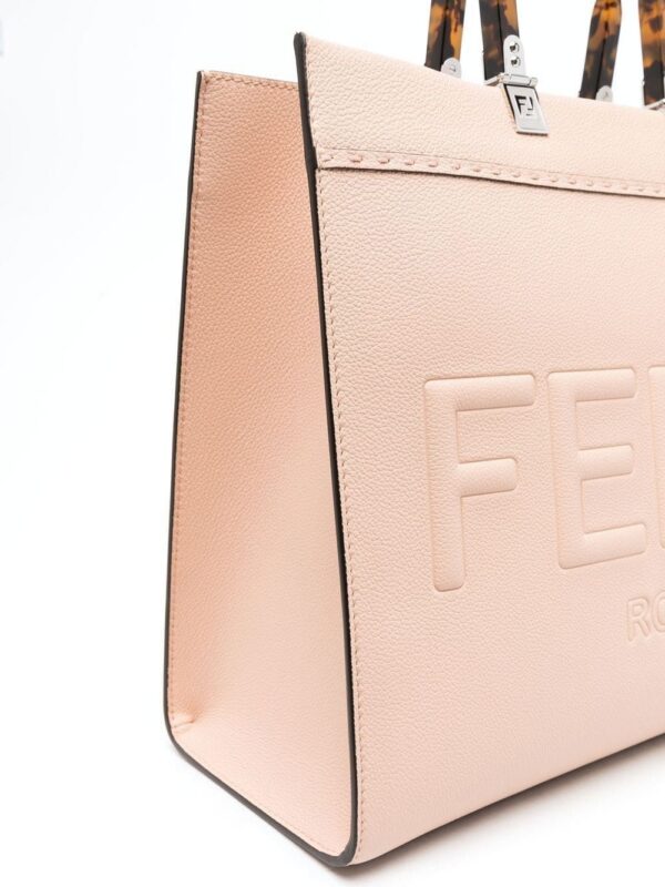 FENDI Sunshine logo-embossed tote bag
