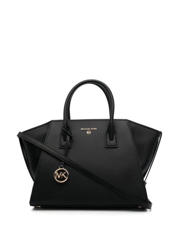 19039627_41629545_1000-1.jpg Michael Michael Kors logo-plaque leather tote bag