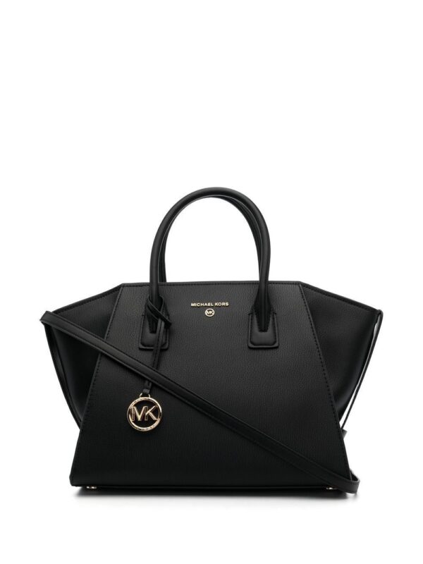 19039627_41629545_1000.jpg Micheal kors logo-plaque leather tote bag