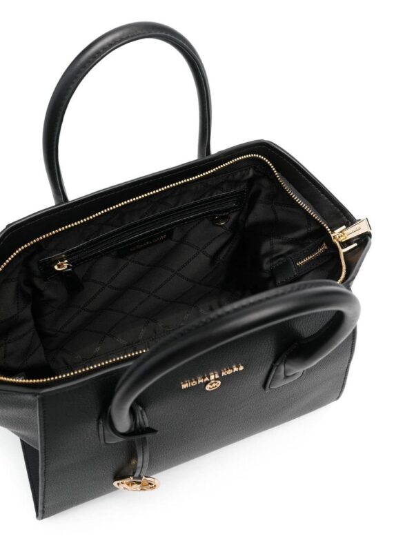 19039627_41631315_1000-1.jpg Michael Michael Kors logo-plaque leather tote bag
