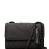 Tory Burch leather logo-embossed shoulder bag