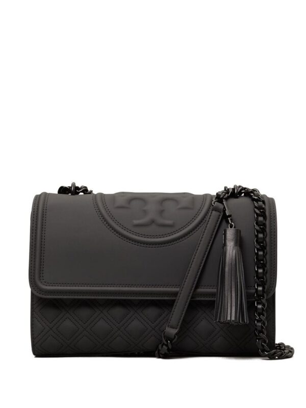Tory Burch leather logo-embossed shoulder bag
