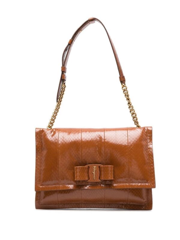 Ferragamo Viva lizard-effect shoulder bag