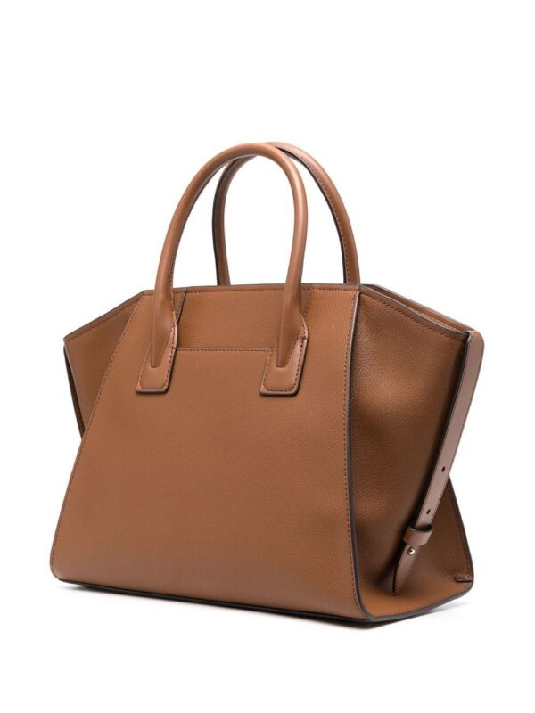 19052425_41661640_1000.jpg Michael Michael Kors logo-plaque leather tote bag