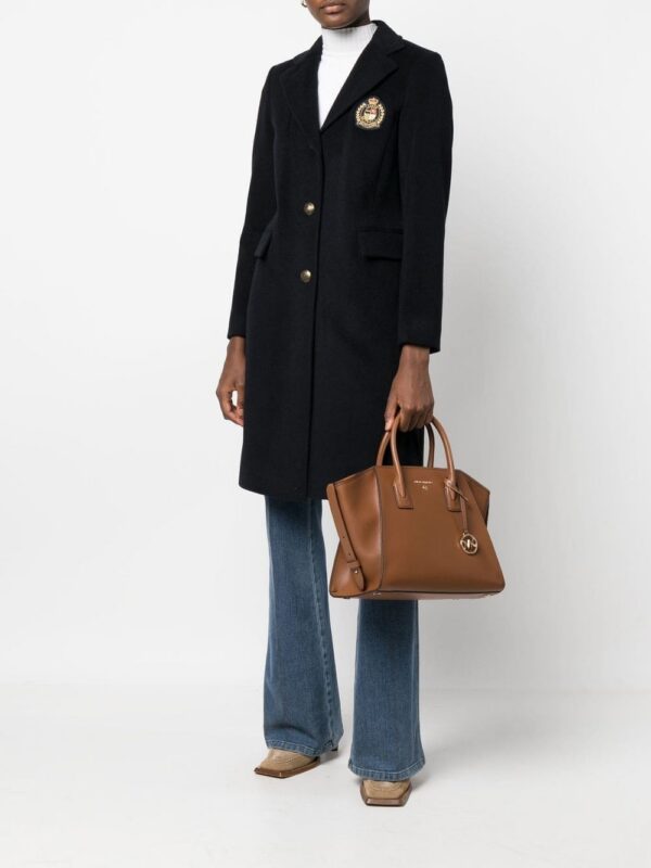 19052425_41661642_1000.jpg Michael Michael Kors logo-plaque leather tote bag