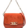 19067804_41862763_1000.jpg Michael Michael Kors suede logo plaque tote bag