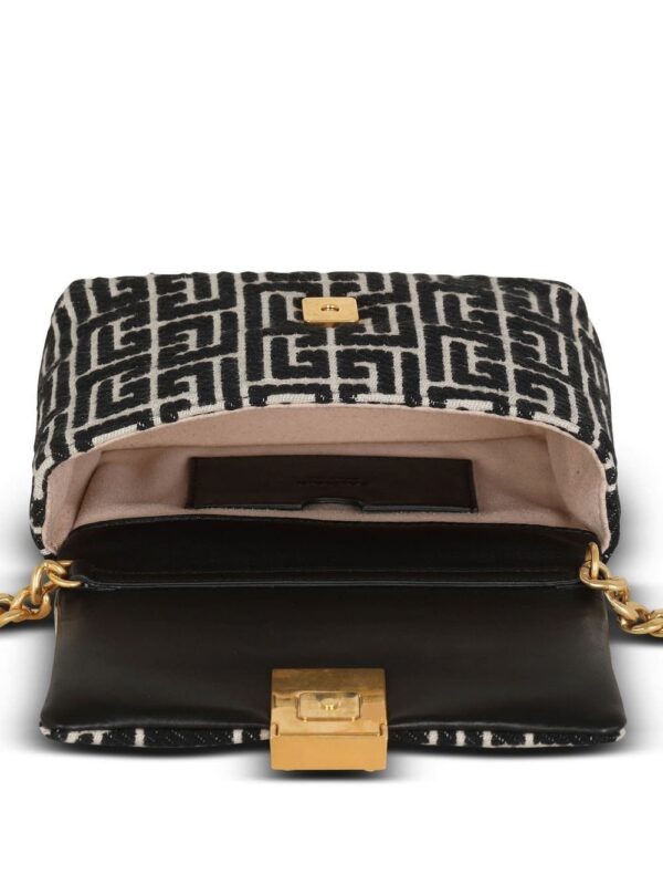 19071903_41755358_1000.jpg Balmain 1945 Soft jacquard monogram shoulder bag