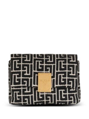 19071903_41755397_1000.jpg Balmain 1945 Soft jacquard monogram shoulder bag