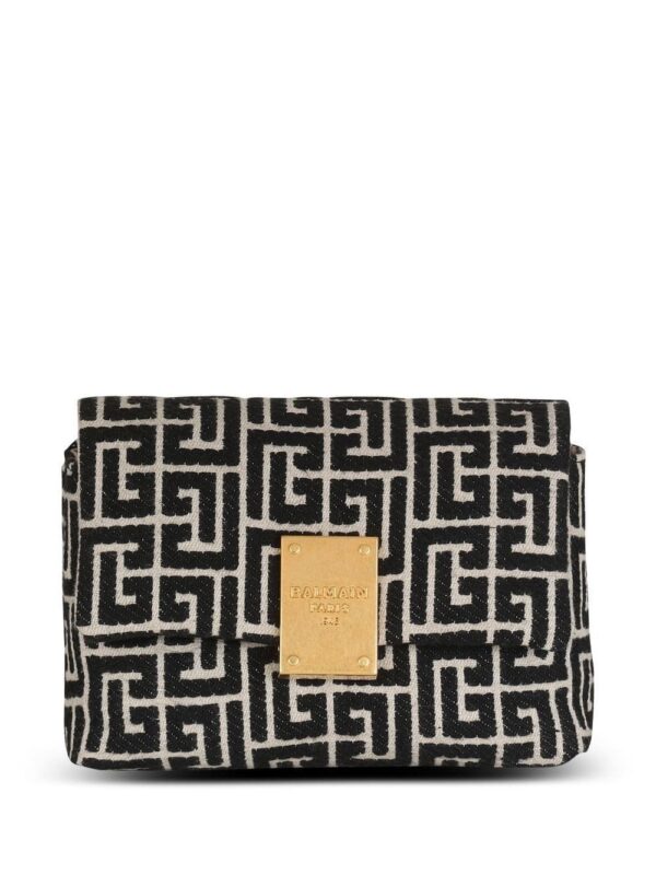 19071903_41755397_1000.jpg Balmain 1945 Soft jacquard monogram shoulder bag