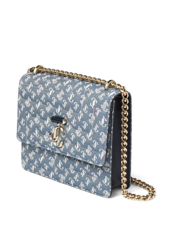 19101721_43578041_1000.jpg Jimmy Choo Avenue Quad denim shoulder bag