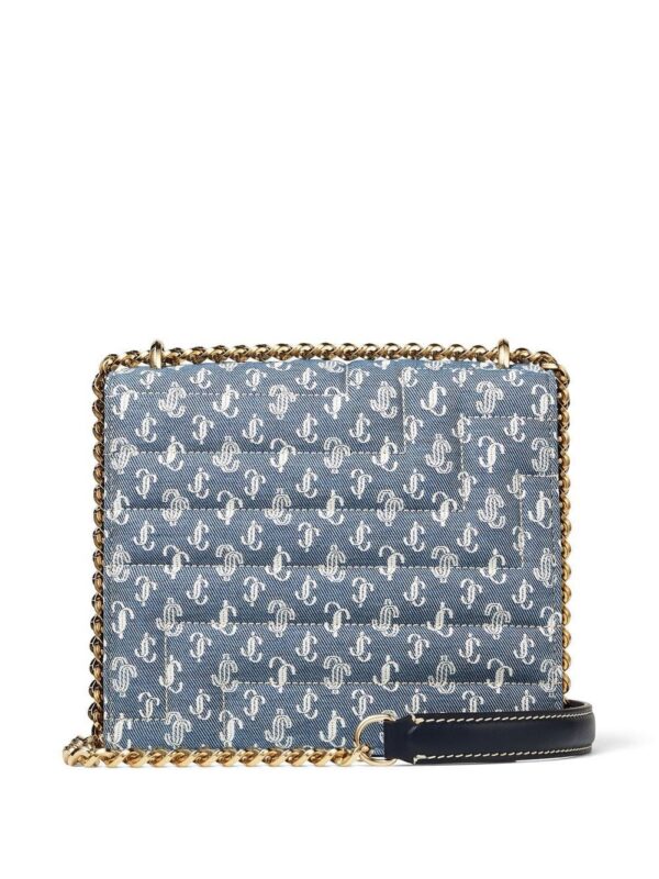 19101721_43578047_1000.jpg Jimmy Choo Avenue Quad denim shoulder bag