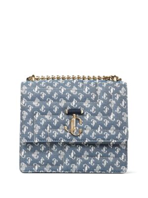 19101721_43578048_1000.jpg Jimmy Choo Avenue Quad denim shoulder bag