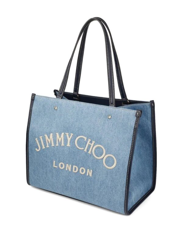 19102539_43570952_1000.jpg Jimmy Choo Varenne denim tote bag
