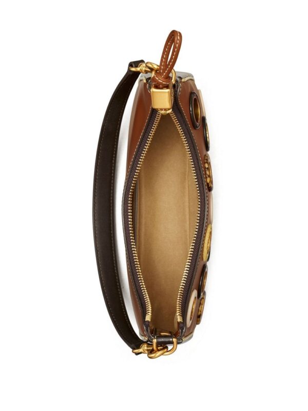 Tory Burch small Mercer Grommet Crescent bag