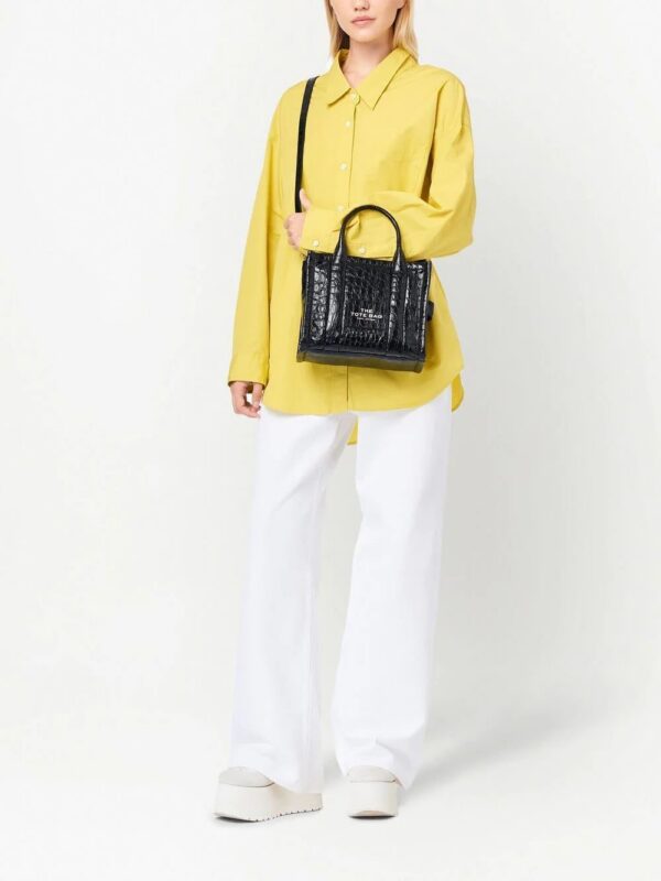 19136009_42381484_1000.jpg Marc Jacobs The Croc Embossed mini leather tote bag