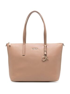 19150790_42554003_1000.jpg Calvin Klein logo-charm tote bag