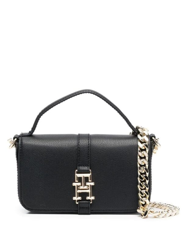 19151436_43249032_1000.jpg Tommy Hilfiger logo-plaque chain-link shoulder bag