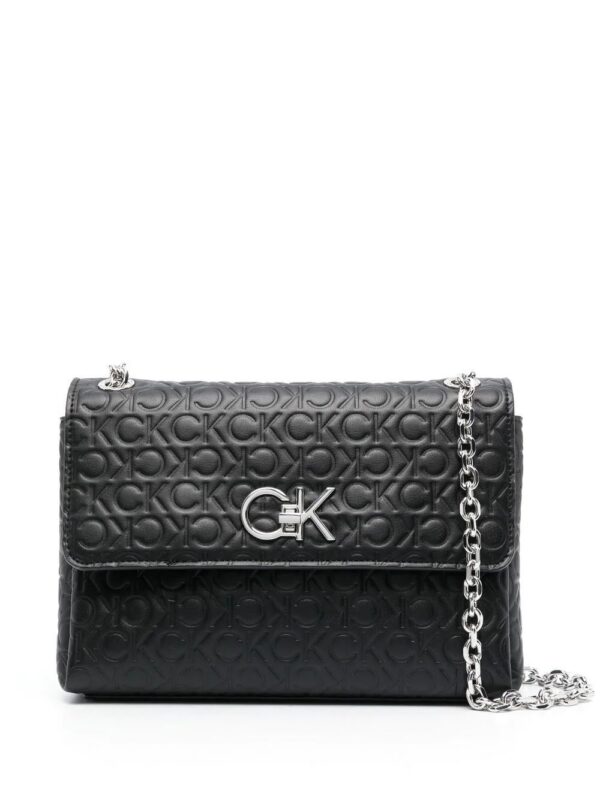 Calvin Klein  Re-Lock logo-embossed shoulder bag