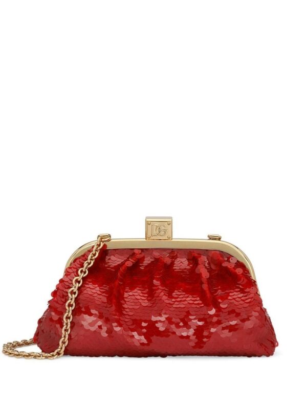 Dolce & Gabbana Maria sequin-embellished clutch bag