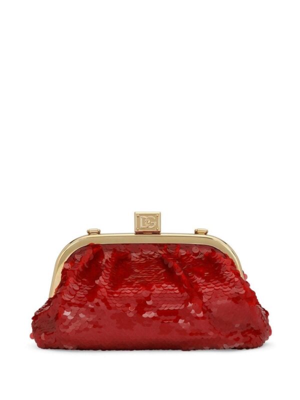 Dolce & Gabbana Maria sequin-embellished clutch bag