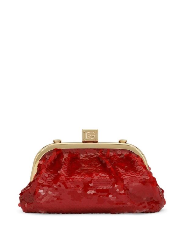 Dolce & Gabbana  Maria sequin-embellished clutch