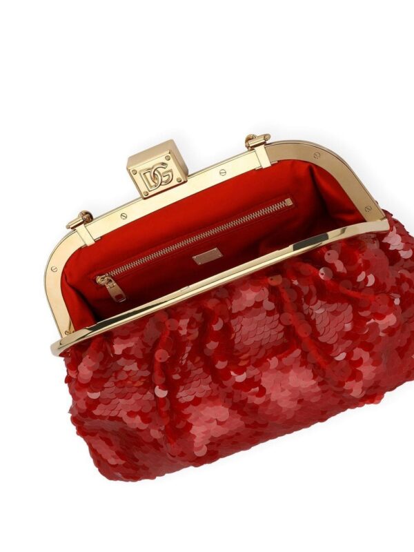 Dolce & Gabbana Maria sequin-embellished clutch bag