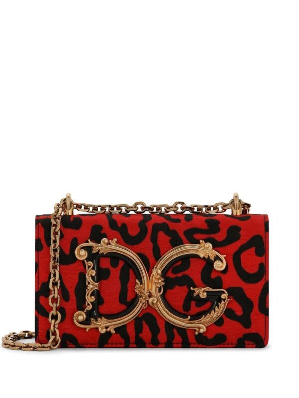 Dolce & Gabbana  DG Girls leopard-print phone bag