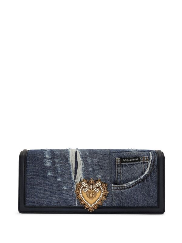 19173119_43250799_1000.jpg Dolce & Gabbana Devotion patchwork-denim shoulder bag