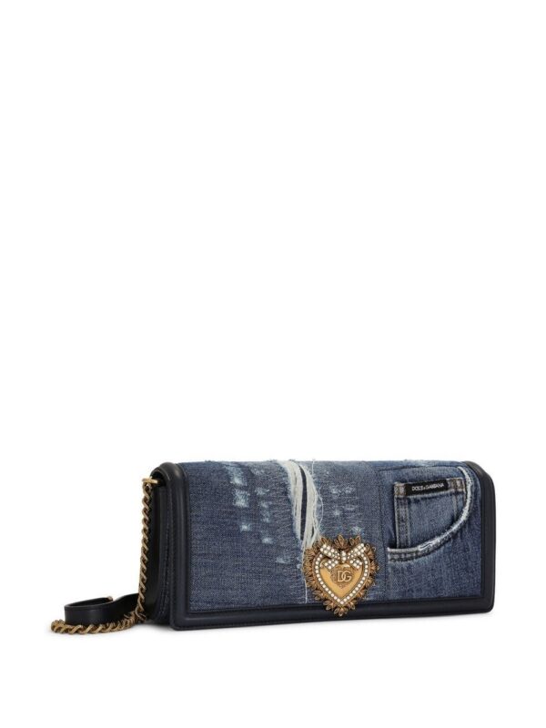 19173119_43251372_1000.jpg Dolce & Gabbana Devotion patchwork-denim shoulder bag