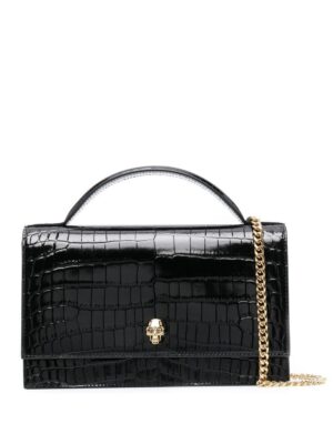 19177350_53540019_1000.jpg Alexander McQueen Skull crocodile-embossed shoulder bag
