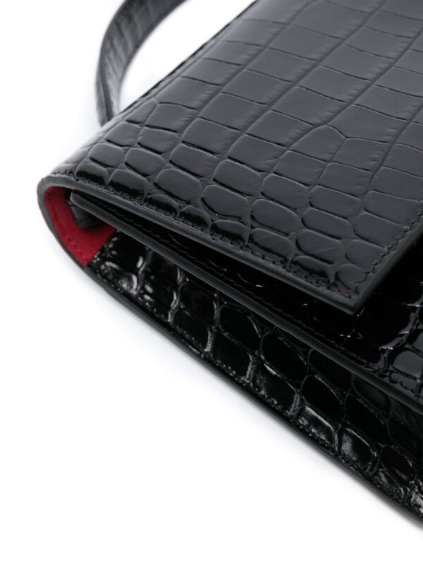 Alexander McQueen Skull crocodile-embossed shoulder bag