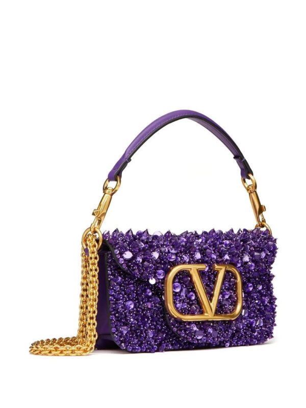 Valentino Garavani Small Locò embellished shoulder bag