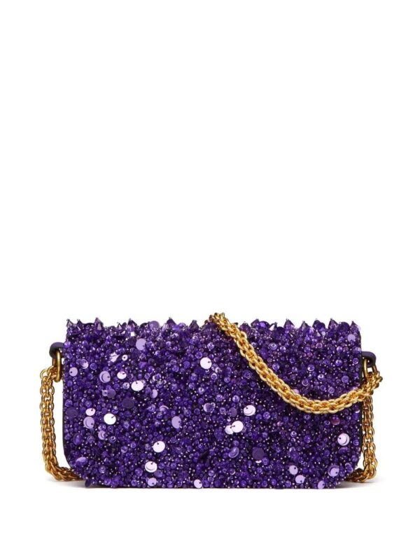 Valentino Garavani Small Locò embellished shoulder bag