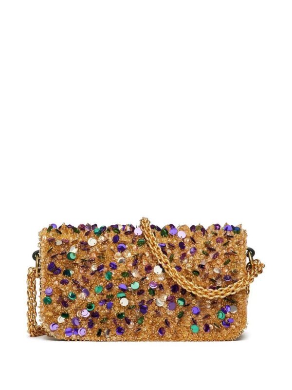 Valentino Garavani  small Locò embellished shoulder bag