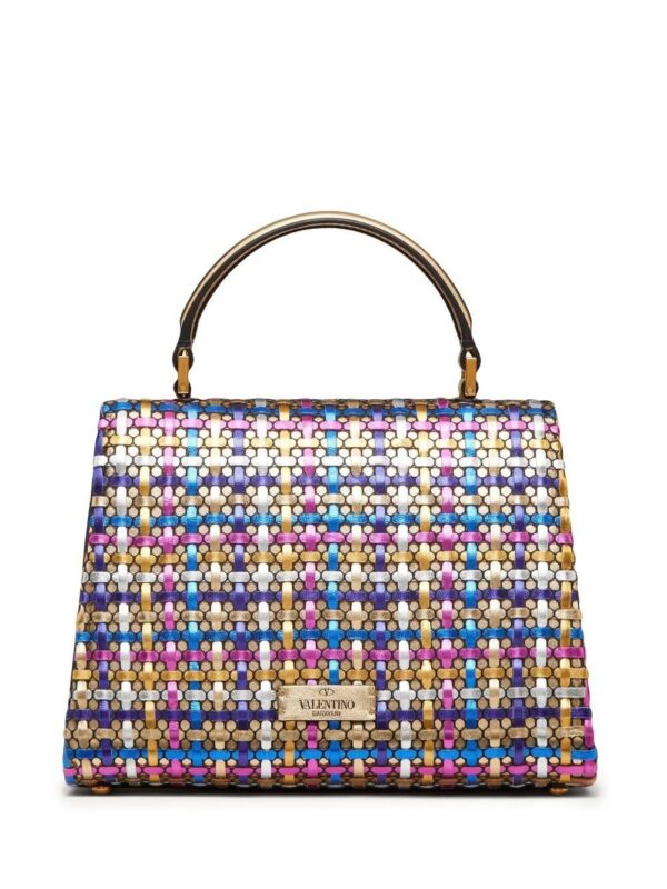 19184298_43337566_1000.jpg Valentino Garavani small VSLING woven handbag