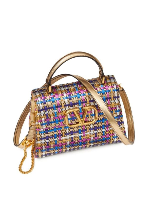 19184298_43338407_1000.jpg Valentino Garavani small VSLING woven handbag