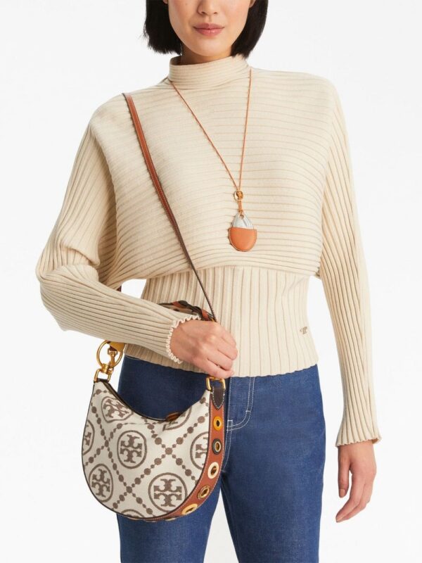 19185467_44959805_1000.jpg Tory Burch T Monogram-jacquard crescent bag