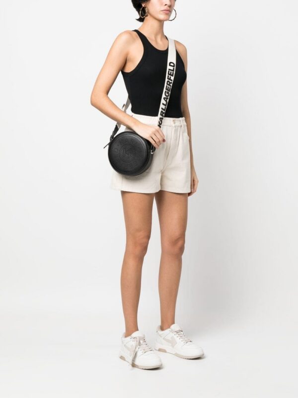19186414_43502086_1000.jpg Karl Lagerfeld K/Circle perforated-logo crossbody bag