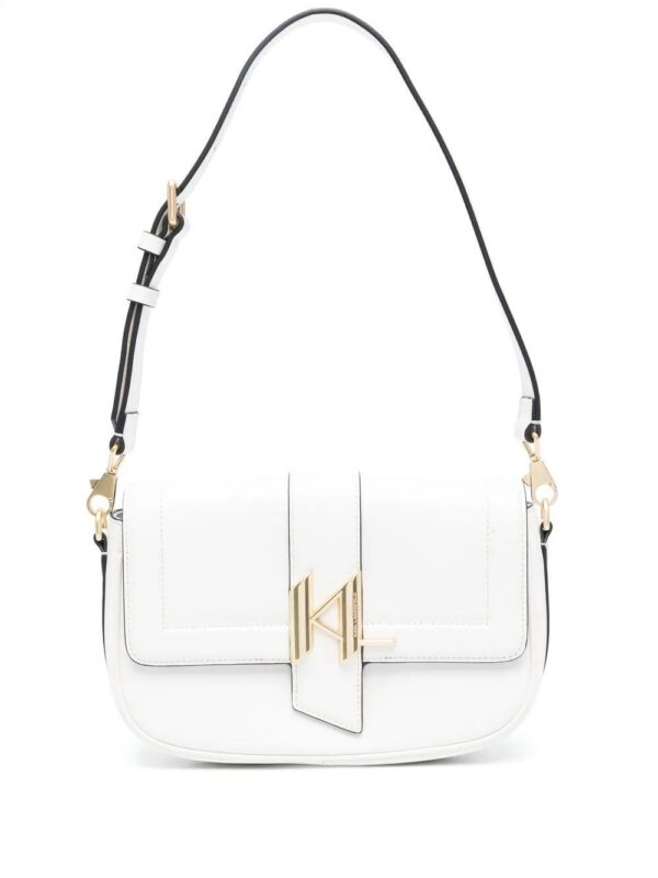 19186547_43643254_1000.jpg Karl Lagerfeld logo-plaque leather shoulder bag