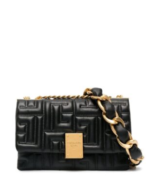 19196077_42693967_1000.jpg Balmain 1945 quilted-finish shoulder bag