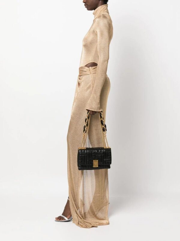 19196077_42694522_1000.jpg Balmain 1945 quilted-finish shoulder bag