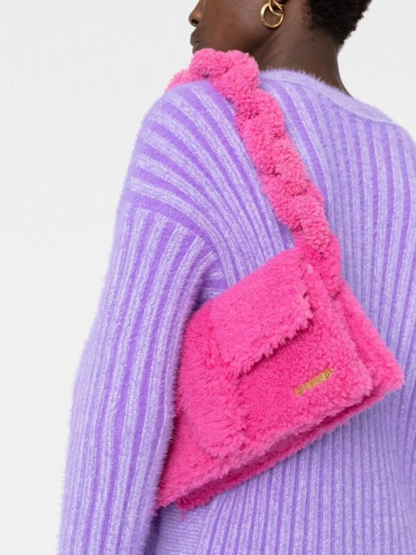 19200855_42136740_1000.jpg Jacquemus Le Bambidou shearling shoulder bag