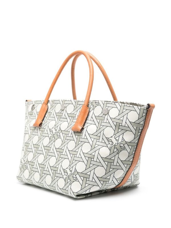19214371_42570328_1000.jpg Tory Burch Basketweave-print canvas tote bag