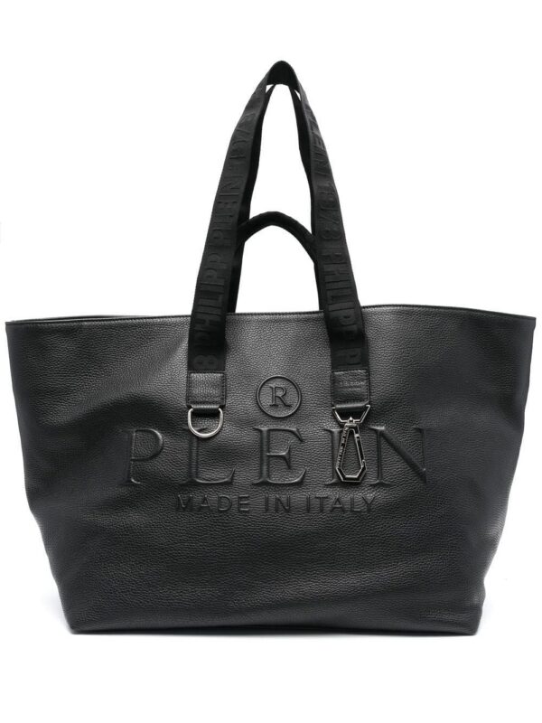 19234506_42153856_1000.jpg Philipp Plein embossed-logo leather tote bag