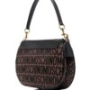 Moschino logo stamp monogram shoulder bag