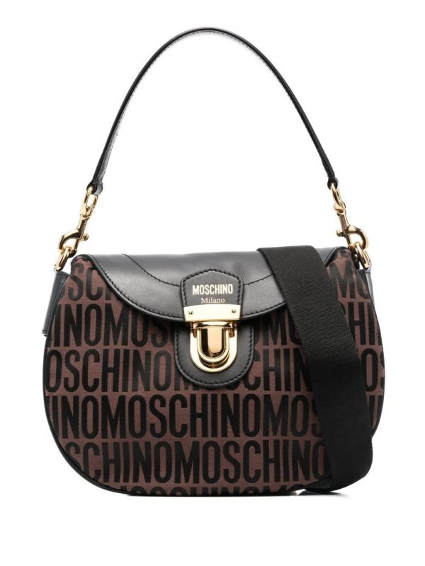 19279235_42646725_1000.jpg Moschino logo stamp monogram shoulder bag