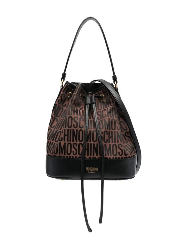 Moschino  logo-motif bucket bag