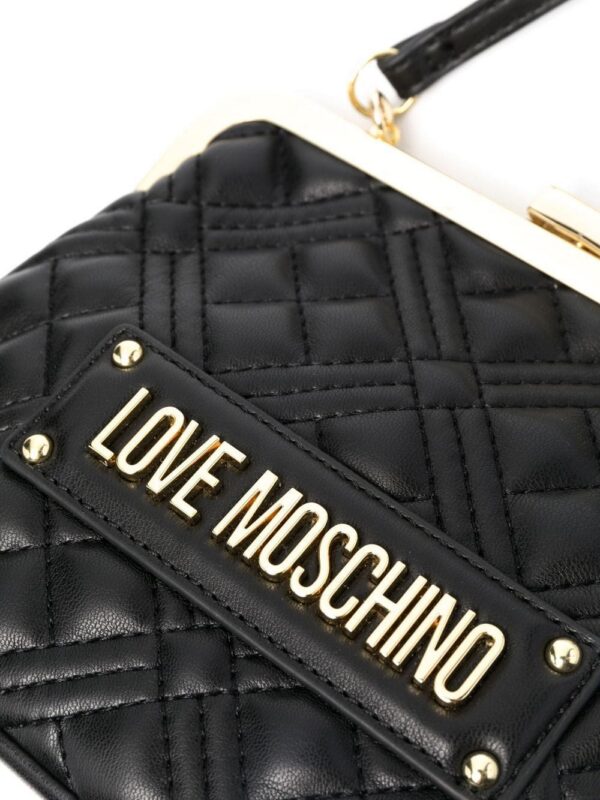 19291526_42508121_1000.jpg Love Moschino logo-plaque quilted tote bag